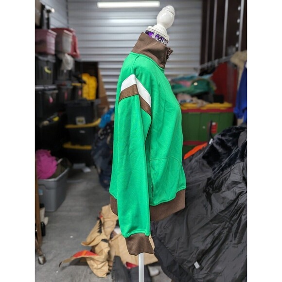 Vintage American Eagle Medium Sportswear Green Zip Up Track Jacket Y2K - Picture 4 of 10